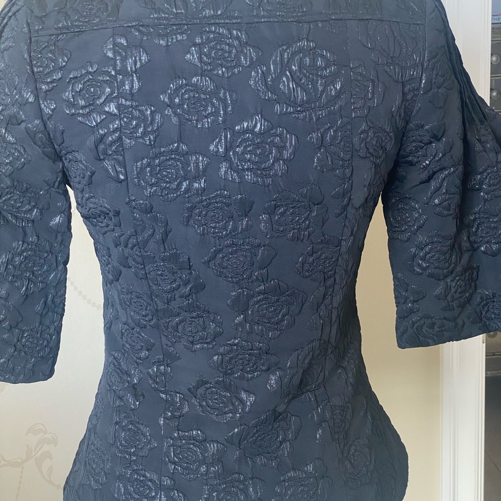 ANNE FONTAINE NAISSE BLACK ZIP JACKET / TOP - Picture 5 of 12